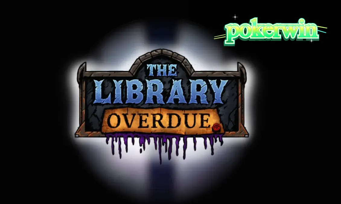 Tampilan visual slot The Library Overdue dengan nuansa gotik dan simbol-simbol misterius.